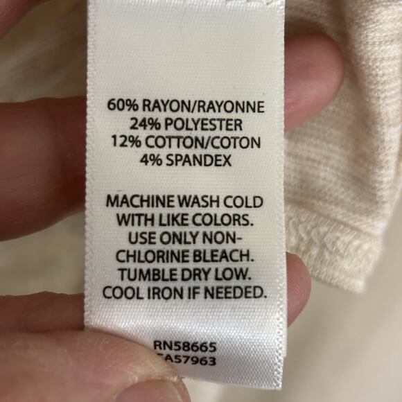 Athleta Womens Boho Chic Open Cardigan Size L Cream Minimalist Athleisure Casual - Picture 5 of 8